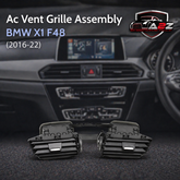 Black Ac Vent Grille Assembly Center 64229292741 & Right 64229292740 & Left 64229292739 Compatible With BMW X1 F48