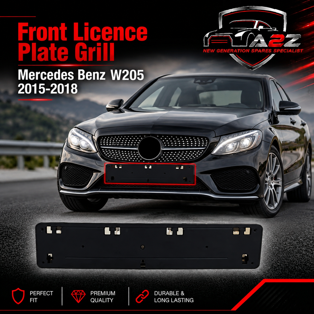 Front Licence Plate Grill 2058801644 Compatible With Mercedes Benz W205 2015-18 Tag No.349