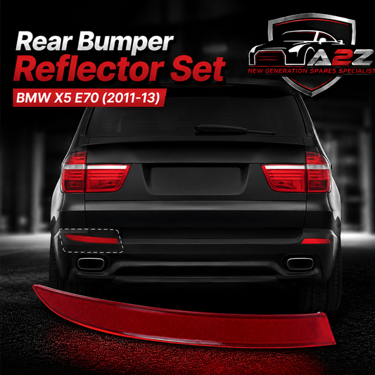 Rear Bumper Reflector Compatible With BMW X5 E70 LCI Rear Bumper Reflector Left 63147240997 & Right 63147240998 Tag-RB-57