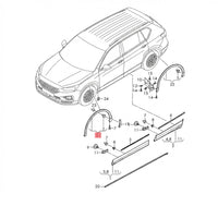 Front Wheel Eyebrow Left Side 5NA854731E Compatible With VW TIGUAN (AD1, AX1) (2016-2020) Tag No.153