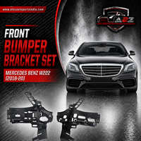 Front Bumper Bracket Set Left 2228850600 & Right 2228850700 Compatible With Mercedes Benz W222 (2018-20) Tag No.906
