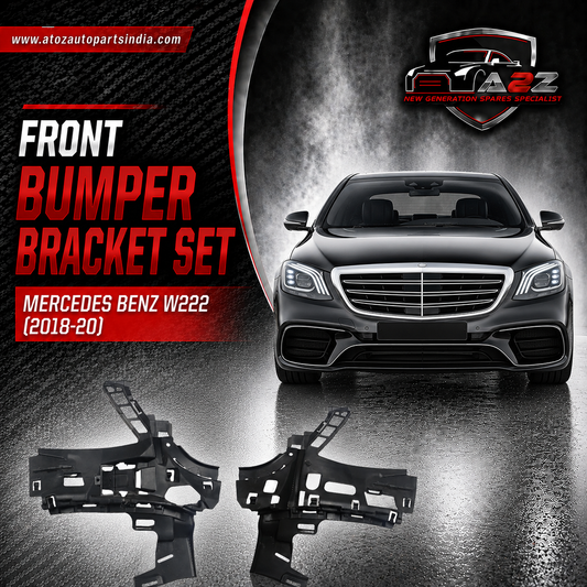 Front Bumper Bracket Set Left 2228850600 & Right 2228850700 Compatible With Mercedes Benz W222 (2018-20) Tag No.906