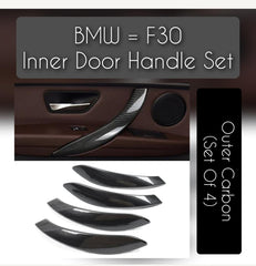 Carbon Inner And Outer Handle Set (Set Of 8 ) Compatible With BMW 3 Series F30