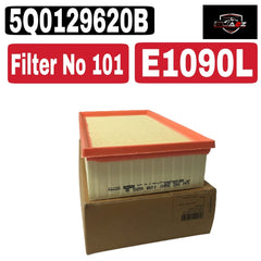 Air Filter E1090L & 5Q0129620B & LX3502 5Q0129620D 5QD129620A Compatible With A3 A3 Q3 TT Tag : 101