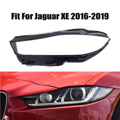 Front Headlight Lens Cover Car Headlamp Cover Transparent Lamp Shell for Jaguar XE 2017-2019.