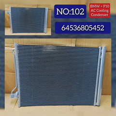 AC Condenser 64536805452 64539219843 Compatible with BMW 5 Series (F10) LCI & 6 Series (F12)