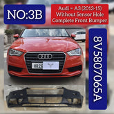 Front Bumper Without Sensor Hole 8V5807065A Compatible With AUDI A3 (2013-2015) TAG No:3B