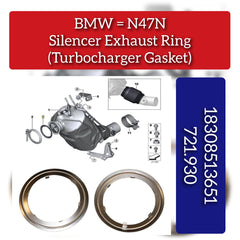 Silencer Exhaust Ring (Turbocharger Gasket) 721.930 18308513651 Compatible With BMW 1-SERIES (F20) 3-SERIES (E90) 3-SERIES (F30, F80) 3-SERIES Gran Turismo (F34) 5-SERIES (E60) 5-SERIES (F10) X1 (E84) X3 (E83) X3 (F25)
