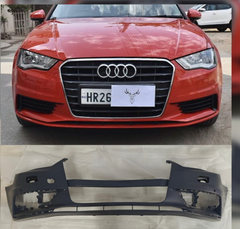 Front Bumper With 2 Sensor Hole 8V5807065A Compatible With AUDI A3 (2013-2015) TAG No:3A