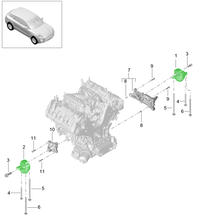 Engine Mount Compatible With PORSCHE MACAN (95B) Engine Mount Left 94637505731 & Right 94637505831