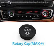 Ac Rotary Knob With MAX/Snow (Button) 64119287342-D 64119287342-E Compatible with BMW 3-Series F30 & F31 & F34