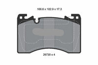 Front Brake Pad 2673001 LR157388 P44033N Compatible With LAND ROVER RANGE ROVER V (L460)