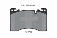 Front Brake Pad 2673001 LR157388 P44033N Compatible With LAND ROVER RANGE ROVER V (L460)