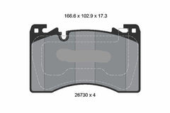 Front Brake Pad 2673001 LR157388 P44033N Compatible With LAND ROVER RANGE ROVER V (L460)