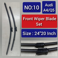 Front Wiper Blade Set (24'20 Inch) Compatible with AUDI A4 & Q3 & Q5 Tag-WBF-10