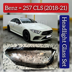 Front Headlight Glass Compatible with MERCEDES BENZ CLS C257 2018-2021