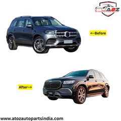 Complete Conversion Bumper Kit Compatible With Mercedes Benz Gls W167 X167 (2019-2024) Upgraded To Maybach Style (Shipping Cost Not Included In Price)