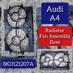Cooling Radiator Fan Assembly Base 8k0121207A Compatible With AUDI A4 B8 (8K2) | A4 / S4 & Q3 (8UB, 8UG) & Q5 (8RB) & A6 C7 (4G2, 4GC) | A6 / S6