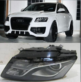 Headlight Headlamp Left 8RD941003A & Right 8RD941004A (With Blaster) Compatible With AUDI Q5 (2008-2012)