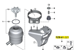 Power Steering Bottle 32416851218 32416768094 For BMW 3 Series (E90) Tag-B-52