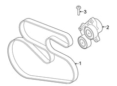 Belt 6PK1698 Compatible With BMW 3 Series (E90) & 3 Series (F30, F80) & 3 Gran Turismo (F34) & 5 Series (F10) & 7 Series (F01, F02, F03, F04) & X1 (E84) & X3 (F25) & X5 (F15, F85) Tag-BEL-25