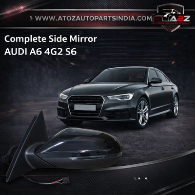 Mirror Assembly Electric Folding/Turn Signal Complete Door wing Mirror Left & Right (12 Pin) Compatible With AUDI AUDI A6 C7 (4G2 4GC) | A6 / S6 Tag-SMA-170