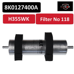 Fuel Filter H355WK & 8K0127400A 8T0127401A 8K0127400 & KL596 Compatible With AUDI A4 A5 A6 A7 A8 Q5 Tag 118