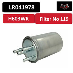 Fuel Filter LR041978 & H603WK & KL1044 Compatible With LAND ROVER DISCOVERY V (L462) & RANGE ROVER IV (L405) & RANGE ROVER SPORT II (L494) Tag 119