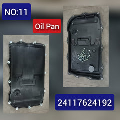 Transmission Oil Pan 24117624192 Compatible With BMW 1 Series F20 & 3 Series F30, F80 & 5 Gran Turismo F07 & 6 Coupe F13 & 6 Gran Coupe F06 & 7 Series F01, F02, F03, F04 & X1 E84 & X3 F25 & X5 E70 & X5 F15, F85 & X6 E71, E72 Tag-OP-11