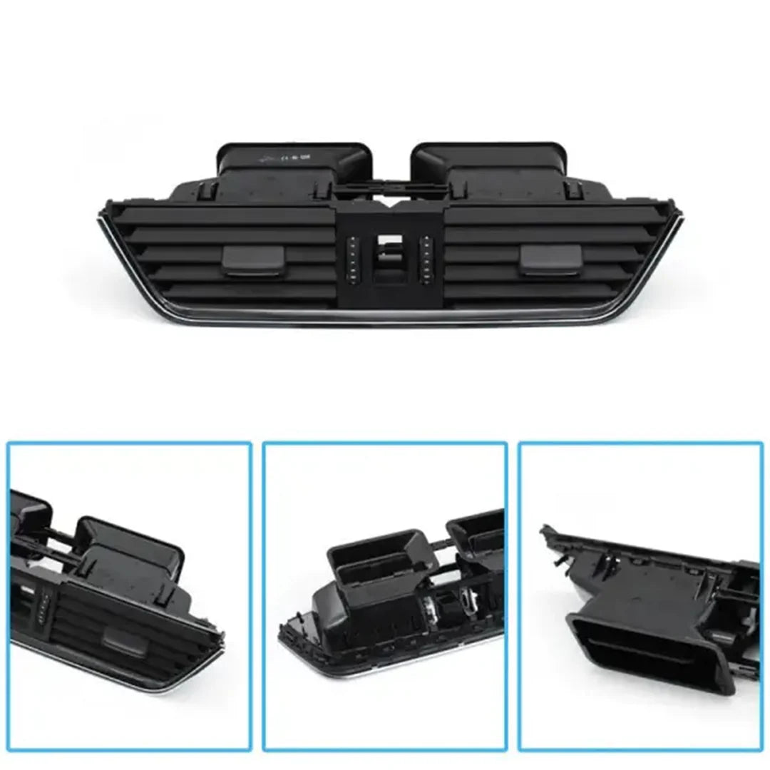 Skoda Octavia Black AC Vent Grille Center 5E0820951 Rear 5ED819203 Set