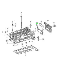 Timing Cover Gasket (Cylinder Head) 387.741 65089269AA Compatible With MERCEDES-BENZ A-CLASS (W176) B-CLASS Sports (W246, W242) C-CLASS (W204, W205) CLA Coupe/CLS (C117, C218) E-CLASS (W212) GLA/GLC/GLE (X156, X253, W166) M-CLASS (W166) Tag No.48