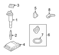 Spark Plug 12120039664 & 12120037581 Compatible With BMW 3 (F30, F80) 5 (F10) X3 (F25)