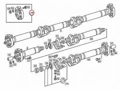 Drive Shaft Flex Joint 2114100215 2114100415 Compatible With MERCEDES-BENZ C-CLASS W204 & E-CLASS W211 W212
