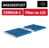 Air Filter E2992LB-2 & 64319237157 & LAK630/S 64312284828 64319237157 64319312317 64319312318 Compatible With BMW X3 (F25) Tag : 125