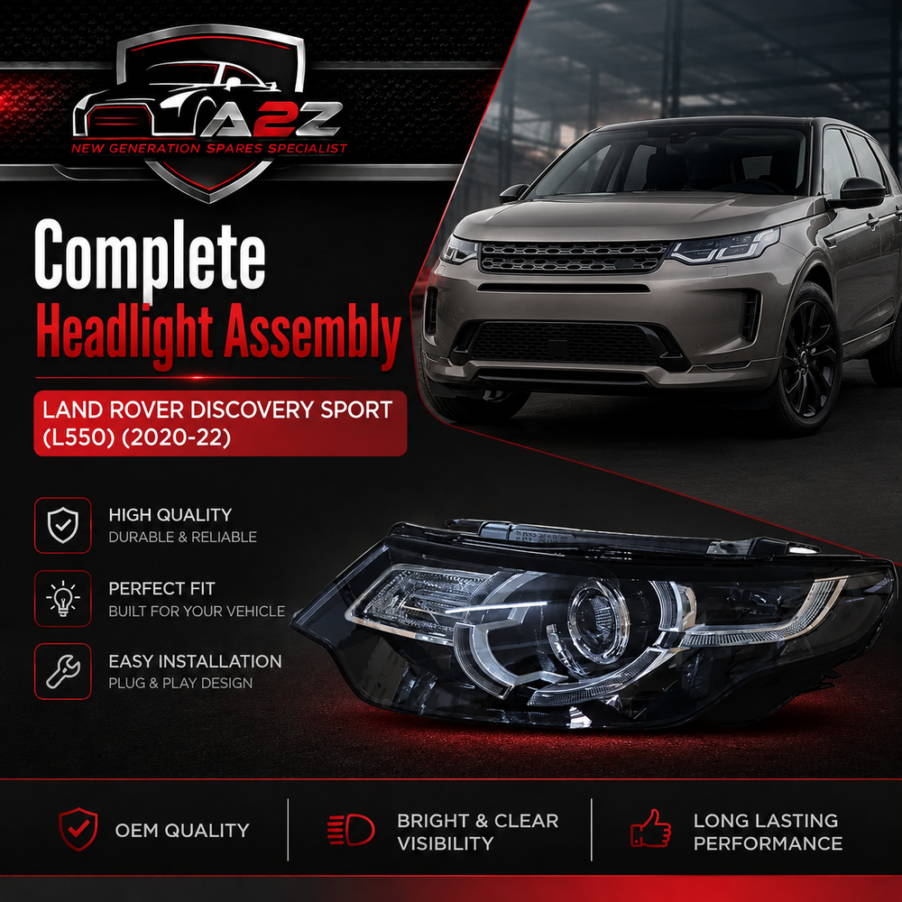 Complete Headlight Assy Right LR076133 & Left LR076144 Compatible With LAND ROVER DISCOVERY SPORT (L550) (2020-22) Tag No.04