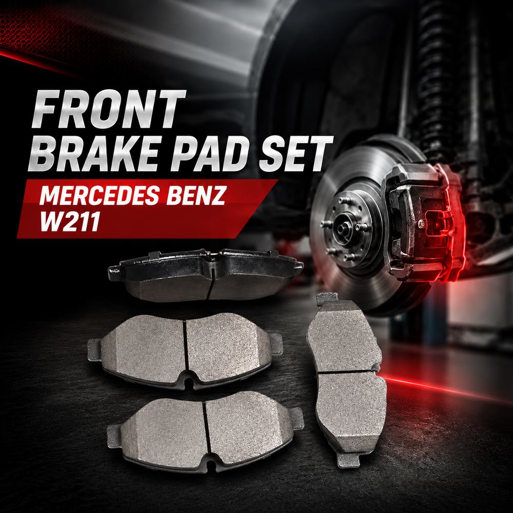Front Brake Pad Set 0034206520 Compatible With Mercedes Benz W211