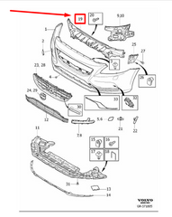 Front Bumper Bracket 31283746 31383074 Compatible With VOLVO V40 (2012-2019) Tag No.2502