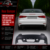 Rear Bumper 8V5807067D Compatible With AUDI A3 Convertible (8V7, 8VE) | A3 / S3 & A3 Limousine (8VS, 8VM) | A3 / S3