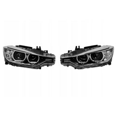 Complete Headlight Assembly (Xenon Performance) Left 63116339385 63117339385 63117314531 & Right 63117339386 63117314532 (Without Blaster) Compatible With BMW 3 Series F30 (2011-2015) Projector Tag No.55