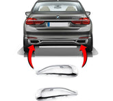 Rear Bumper Chrome Left 51127369919 & Right 51127369920 Compatible With BMW 7 Series G11 G12 2015-2020 Tag No.74