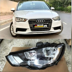 Headlight Headlamp Left & Right (Without Blaster) Compatible With AUDI A3 (2013-2016)