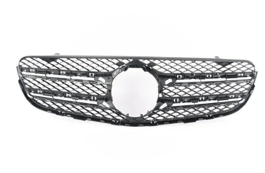 Front Dimond Chrome Show Grill A2538882000 Compatible With MERCEDES BENZ GLC X253 2016-2019