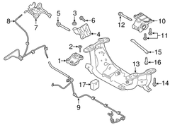 Engine Mounting LR051516 Compatible With RANGE ROVER III (L322) & RANGE ROVER IV (L405) & RANGE ROVER SPORT II (L494)