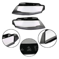 Front Headlight Glass Compatible With Audi A4 B8 (2012-2015)
