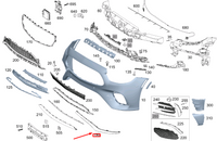 Front Bumper Chrome Left 2138852103 & Right 2138852203 Compatible With Mercedes-Benz E-CLASS W213 (2020-2024) Tag No.274