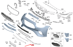Front Bumper Chrome Left 2138852103 & Right 2138852203 Compatible With Mercedes-Benz E-CLASS W213 (2020-2024) Tag No.274