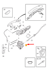 Front Door Latch Left 31440997 Right 31440998 Compatible With VOLVO VOLVO XC60 II (246) & VOLVO XC90 I (275