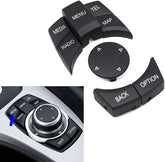 CIC iDrive Multimedia Trims Control Button Cover 65829240956 - C Compatible with BMW 1 Series E81 E82 E88 & 3 Series E90 E92 E93 & 5 Series E60 E61 & X1 E84 & X5 E70 & X6 E71