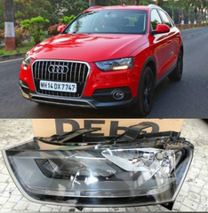 Headlight Headlamp Left & Right (Without Blaster) Compatible With AUDI Q3 (2011-2015)