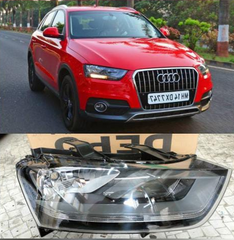 Headlight Headlamp Left & Right (Without Blaster) Compatible With AUDI Q3 (2011-2015)